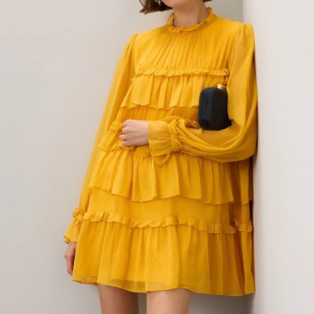Adam Lippes x RTR Tiered ruffle dress size: 6